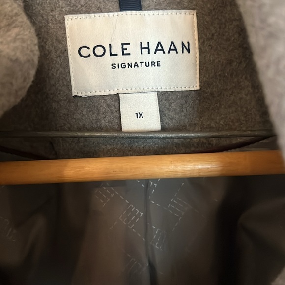 Cole Haan > Women's Oversized Collar Wrap Coat - Picture 4 of 8